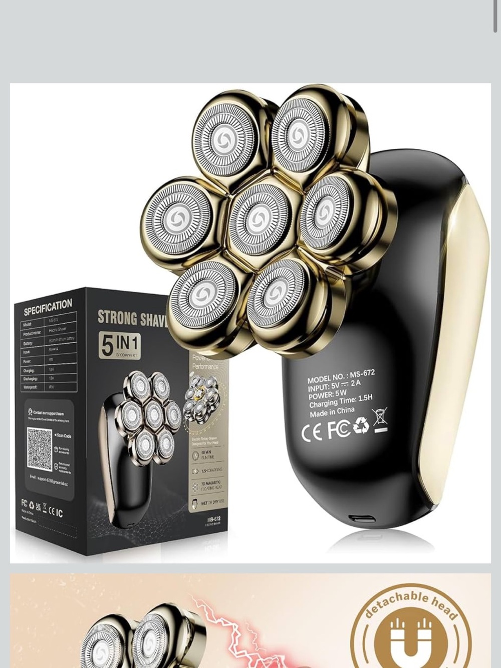 Brand new 5 in 1 Electric Head Shaver